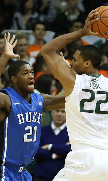 Miami's poor shooting proves costly against No. 18 Duke